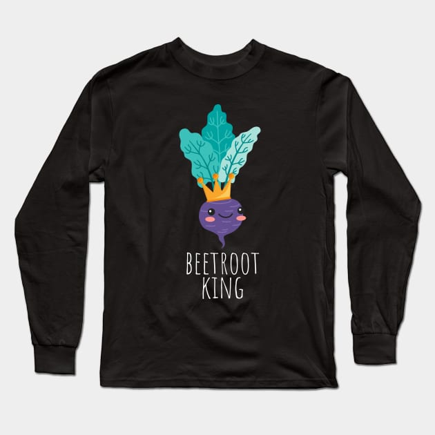 Beetroot King Cute Long Sleeve T-Shirt by DesignArchitect